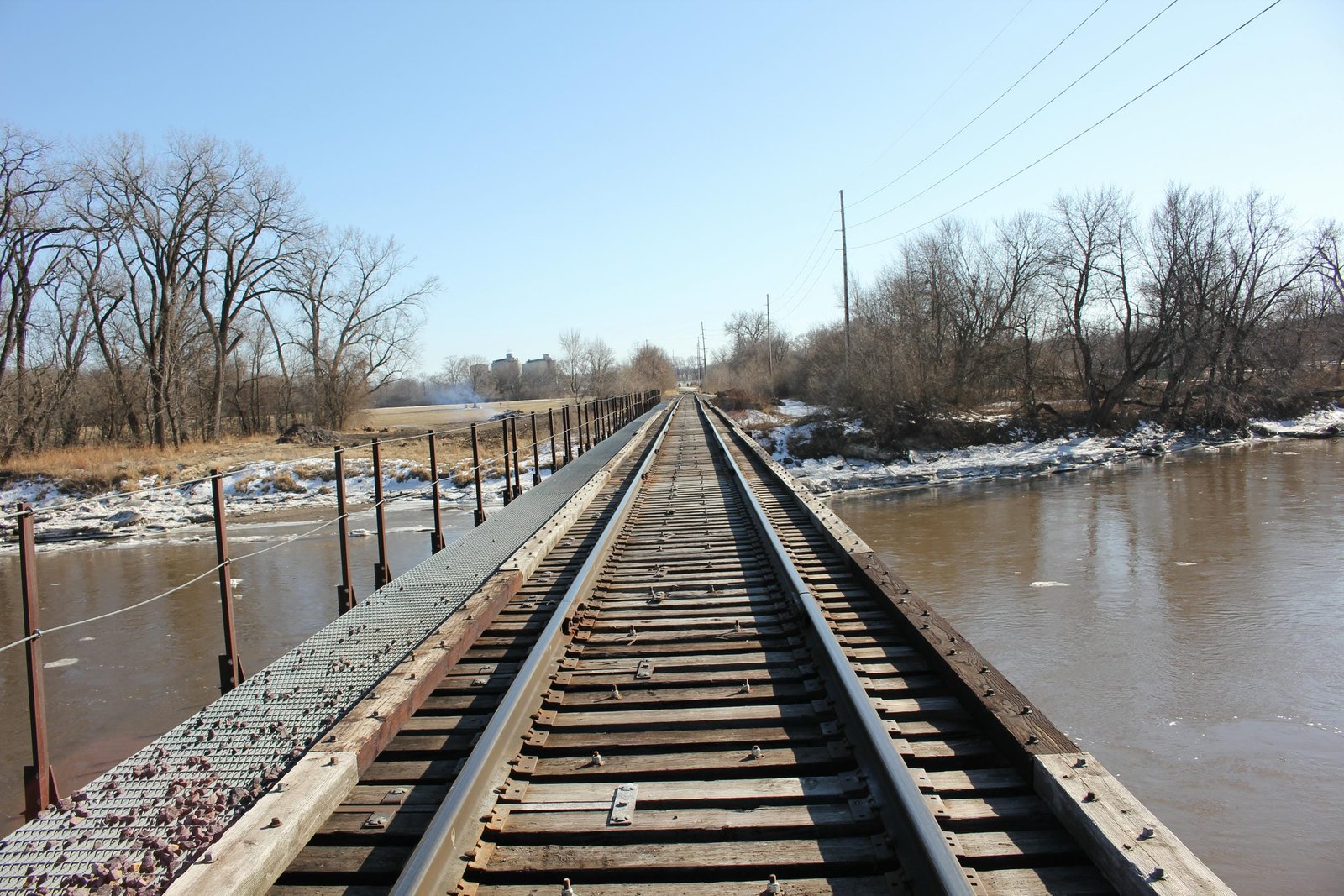 Looking south